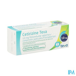 Cetirizine Teva 10mg Filmomh Tabl 7