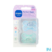 Afbeelding in Gallery-weergave laden, Mam Perfect Night Fopspeen Silic. 0-6m Blue 2
