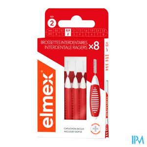 Elmex Set Interdentale Borsteltjes Iso 2 0,9mm 8