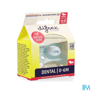 Difrax Fopspeen Sil Mini-dental 0-6m 799