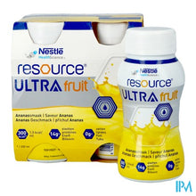 Load image into Gallery viewer, Resource Ultra Fruit Ananassmaak 4x200ml
