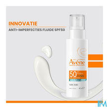 Load image into Gallery viewer, Avene Zon Spf50 A/imperfection Fluide 40ml
