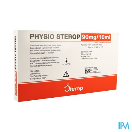 Sterop Physio Iv 10ml 0,9 % 10 Amp