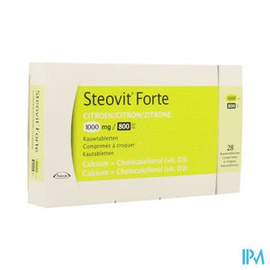 Steovit Forte 1000mg/800ie Kauwtabl 28