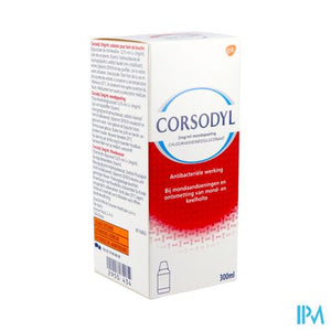 Corsodyl 2mg/ml Mondspoeling Oplossing 300ml