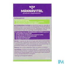 Load image into Gallery viewer, Mannavital Ashwagandha V-caps 60
