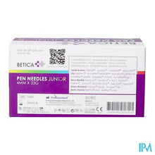Afbeelding in Gallery-weergave laden, Betica Pen Needles Junior 4mmx33g 100
