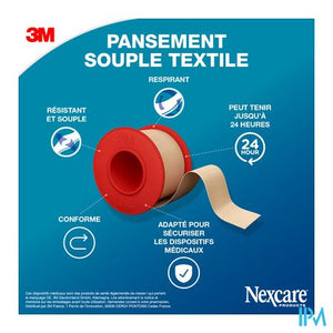 Nexcare 3m Textile Flexibele Tape 4,2mx25mm Nt04-2