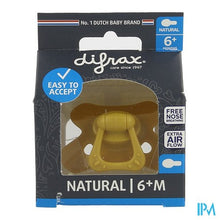 Afbeelding in Gallery-weergave laden, Difrax Fopspeen Natural 6m+ Uni/pure Geel/honey
