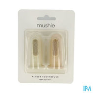 Mushie Tandenborstel Baby Duo Blush 2