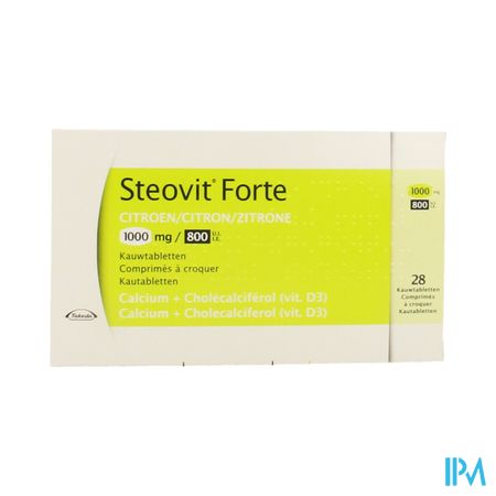 Steovit Forte 1000mg/800ie Kauwtabl 28