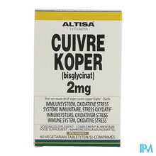 Charger l'image dans la galerie, Altisa Koper Bisglycinaat 2mg Comp 60

