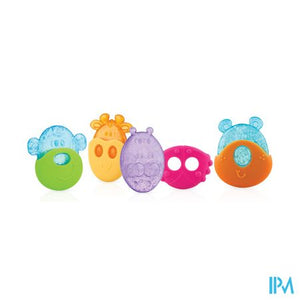 Nuby Koelbijtfiguur diertjes met beschermhoes - 3m+