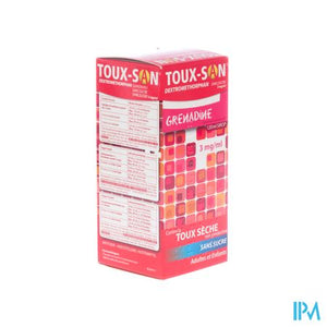 Toux San Dextromet Z/suiker 3mg/ml+grenadine 120ml