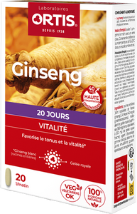 Ortis Vitalite Ginseng 20 Tabl 20