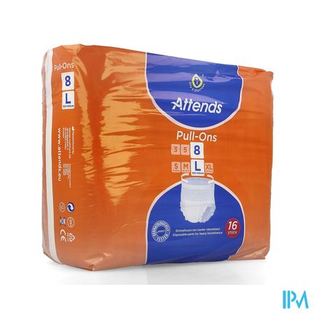 Attends Pull On 8 Slip Large 1x16