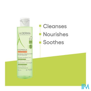 Aderma Exomega Control Reinigingsgel 2in1 200ml