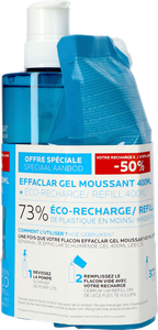 Lrp Effaclar Gel Mouss.400ml + Refill 400ml -50%