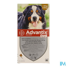 Afbeelding in Gallery-weergave laden, Advantix Dog Spot-on Opl Hond 40-60kg Pipet 4x6ml
