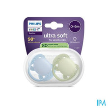 Charger l'image dans la galerie, Philips Avent Fopspeen +0m Soft Lichtblauw/groen 2
