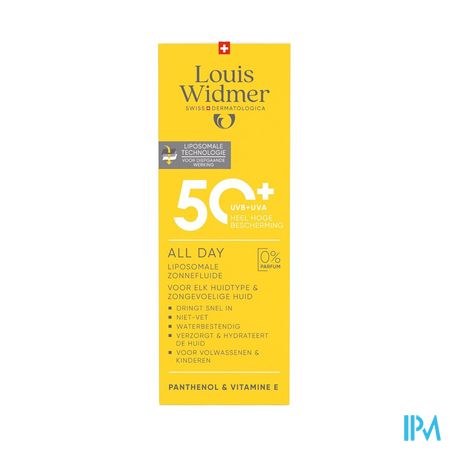 Widmer All Day 50+ Zonder Parfum 100ml