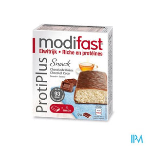 Modifast Protiplus Reep Chocolade-kokos 162g