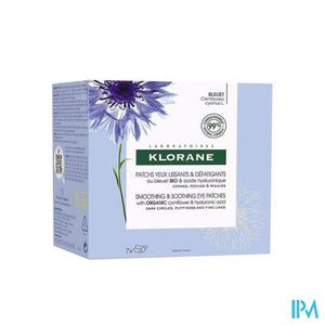 Klorane Gezicht Korenbl.bio Patch Gladm.hydrog.7x2