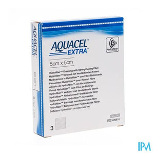 Aquacel Extra Verb Hydrofiber+versterk. 5x 5cm 3