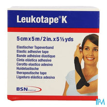 Charger l'image dans la galerie, Leukotape K Kleefwindel Elast Zwart 5cmx5m 1
