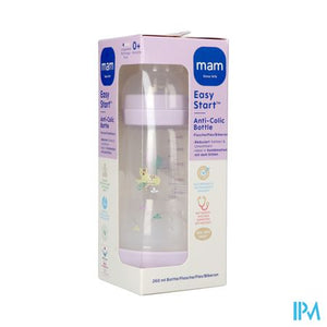 Mam Zuigfles Easy Start A/colic Matt Lila 260ml