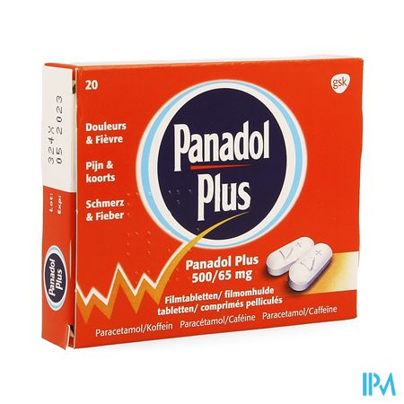 Panadol Plus 500mg/65mg Filmomh Tabl 20 New