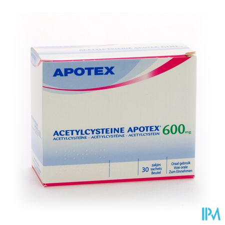 Acetylcysteine Apotex Sach 30 X 600mg