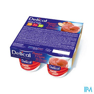 Delical Nutra Pote Appel Aardbei 4x125g