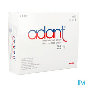 Adant Sol 1% Inj Intra Articul. 5x2,5ml/5ml Spuit