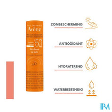 Afbeelding in Gallery-weergave laden, Avene Zon Spf50+ Lipstick 3g
