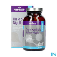Load image into Gallery viewer, Mannavital Zwarte Komijnolie Platinum Softgels 120
