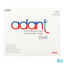 Afbeelding in Gallery-weergave laden, Adant Sol 1% Inj Intra Articul. 5x2,5ml/5ml Spuit
