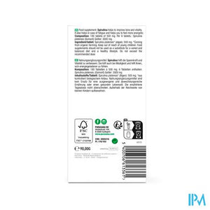 Purasana Vegan Spirulina Bio Tabl 180