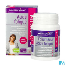 Afbeelding in Gallery-weergave laden, Mannavital Foliumzuur Platinum V-caps 90
