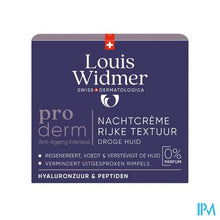 Afbeelding in Gallery-weergave laden, Widmer Proderm Nachtcreme Rijke Textuur Zonder Parfum 50ml
