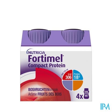 Fortimel Compact Protein Bosvruchten Flesjes 4x125 ml