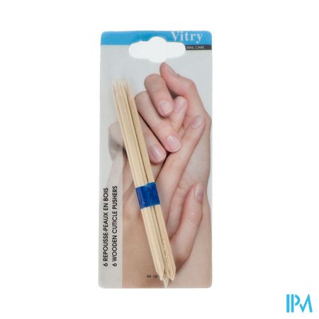 Velletjes - Nagelriemduwer Hout 5 Stuks