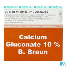 Afbeelding in Gallery-weergave laden, Calcium Gluconaat 10 % Amp 20x10ml
