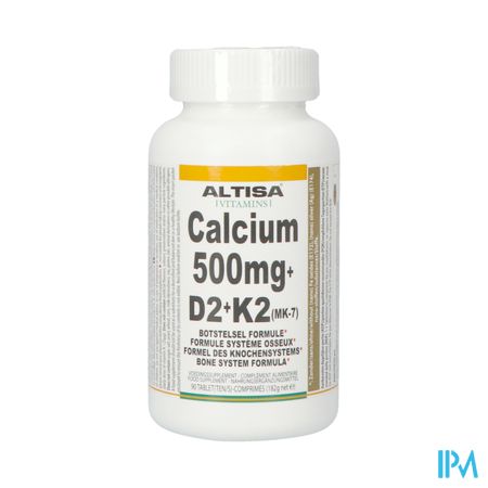 Altisa Calcium 500mg + Vit.d2 + Vit.k2 Pot Tabl 90