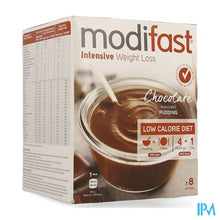 Afbeelding in Gallery-weergave laden, Modifast Intensive Choco Flavoured Pudding 8x55g
