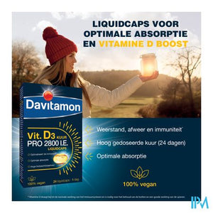 Davitamon Vegan Vit.d3 2800iu 24 Caps Be