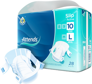 Attends Slip Active 10 Large 1x28