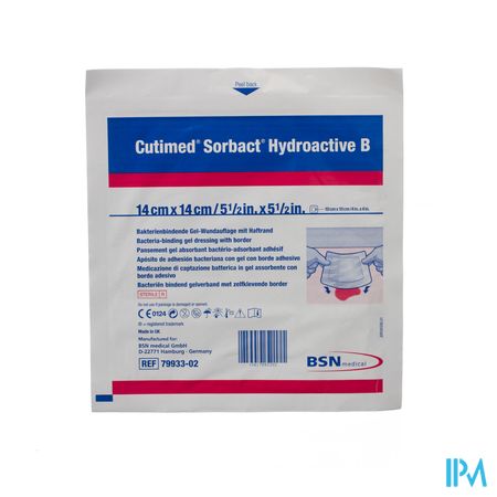 Cutimed Sorbact Hydroactive B 14x14,0cm 1 7993302