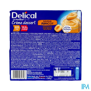 Delical Creme Dessert La Floridine Abrikoos 4x125g