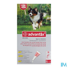 Afbeelding in Gallery-weergave laden, Advantix 250/1250 Honden 10<25kg Fl 6x2,5ml
